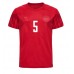 Günstige Dänemark Joakim Maehle #5 Heim Fussballtrikot WM 2022 Kurzarm